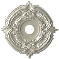 thumbnail image 1 of Ekena Millwork 19"OD x 3 1/2"ID x 1"P Attica Thermoformed PVC Ceiling Medallion (Fits Canopies up to 6 3/4"), Bright Coat Aluminum, 1 of 10