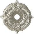 thumbnail image 1 of Ekena Millwork 19"OD x 3 1/2"ID x 1"P Attica Thermoformed PVC Ceiling Medallion (Fits Canopies up to 6 3/4"), Bright Coat Chrome, 1 of 10