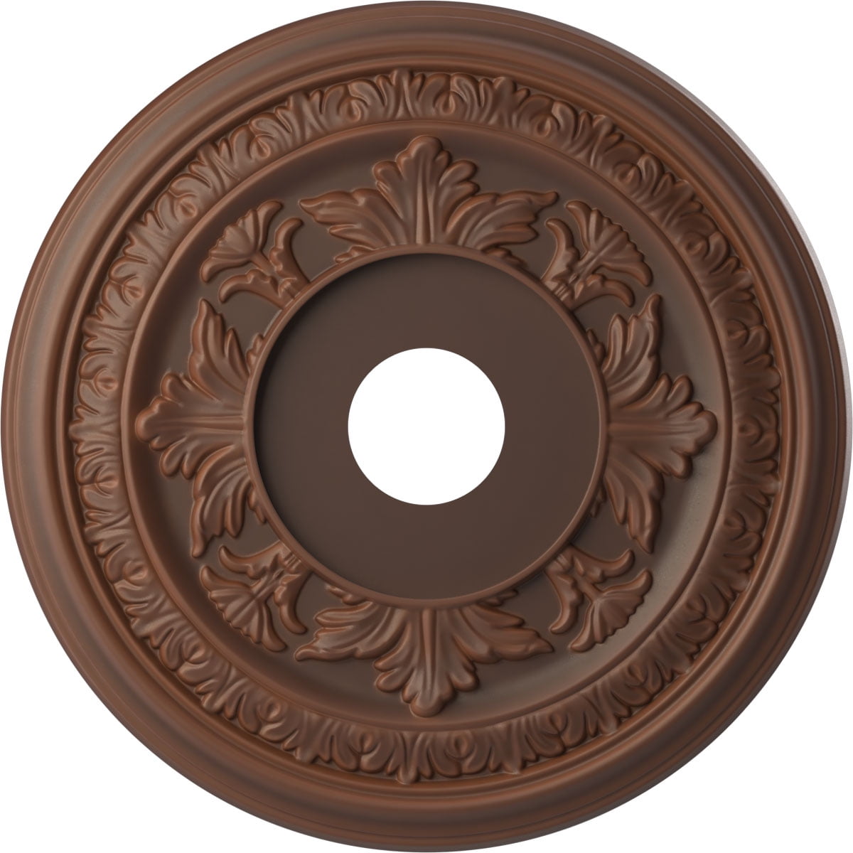 Baltimore 19" Aged Metallic Rust PVC Ceiling Medallion