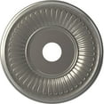 thumbnail image 1 of Ekena Millwork 19"OD x 3 1/2"ID x 1"P Berkshire Thermoformed PVC Ceiling Medallion (Fits Canopies up to 8 3/8"), Aged Dark Steel, 1 of 5