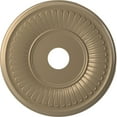 thumbnail image 1 of Ekena Millwork 19"OD x 3 1/2"ID x 1"P Berkshire Thermoformed PVC Ceiling Medallion (Fits Canopies up to 8 3/8"), Universal Metallic Champagne Mist, 1 of 5