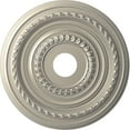 thumbnail image 1 of Ekena Millwork 19"OD x 3 1/2"ID x 1"P Cole Thermoformed PVC Ceiling Medallion (Fits Canopies up to 5 1/8"), Bright Coat Aluminum, 1 of 10