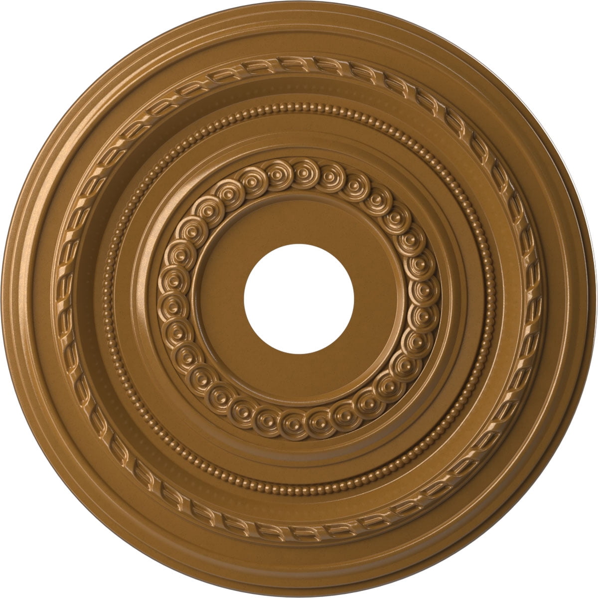 Cole 19" Aged Metallic Gold PVC Ceiling Medallion