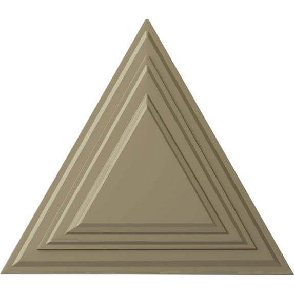Ekena Millwork 19"W x 16 5/8"H x 1 1/8"P Triangle Ceiling Medallion, Hand-Painted Gobi Desert