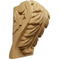 thumbnail image 1 of Ekena Millwork 2 1/2"W x 2 1/4"D x 4"H Small Acanthus Leaf Block Corbel, Cherry, 1 of 4