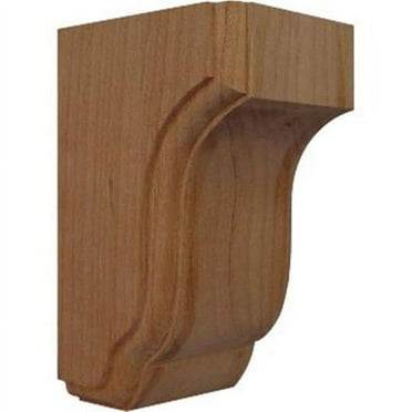 Ekena Millwork 2 1/2"W x 2 3/4"D x 4 1/2"H Capistrano Mission Corbel, Alder