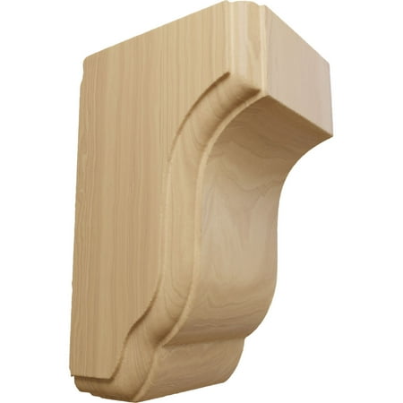 Ekena Millwork 2 1/2"W x 2 3/4"D x 4 1/2"H Capistrano Mission Corbel, Cherry