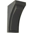 thumbnail image 1 of Ekena Millwork 2 1/2"W x 3 3/4"D x 6"H Mini Felix Wood Vintage Decor Corbel, Black, 1 of 6