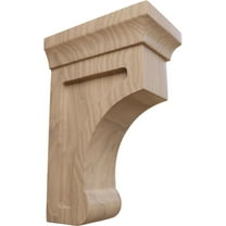 Ekena Millwork 2 1/2"W x 4"D x 6"H Small Gomez Wood Bracket, Mahogany