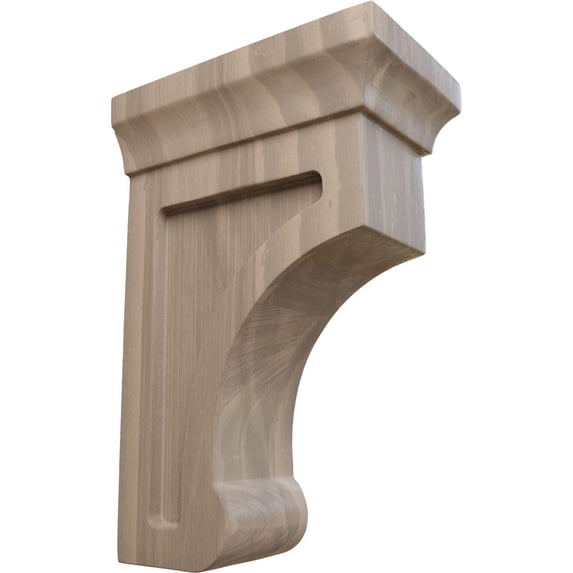Ekena Millwork 2 1/2"W x 4"D x 6"H Small Gomez Wood Bracket, Walnut (4-Pack)