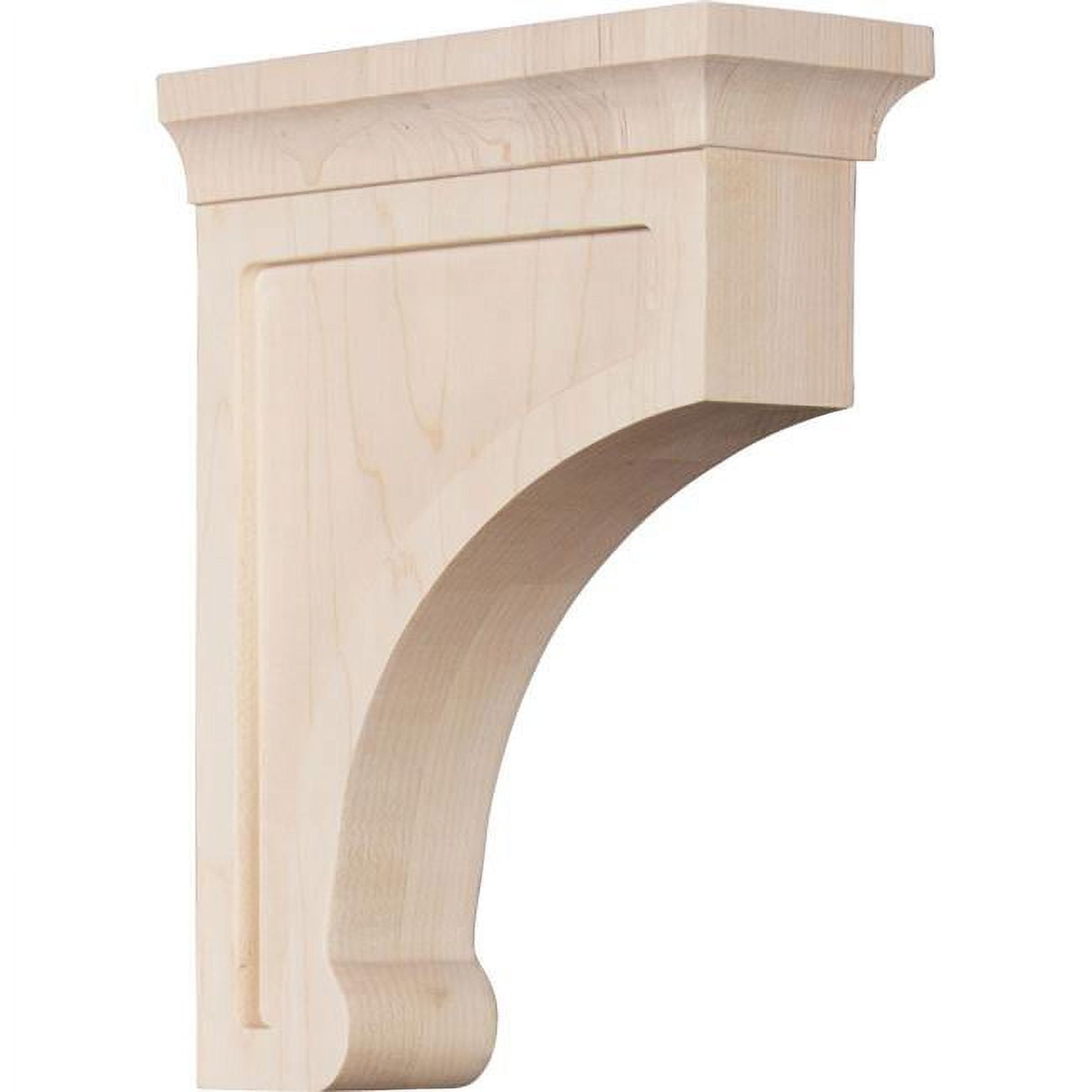 Ekena Millwork 2 1/2"W x 6"D x 8"H Medium Gomez Wood Bracket, Red Oak