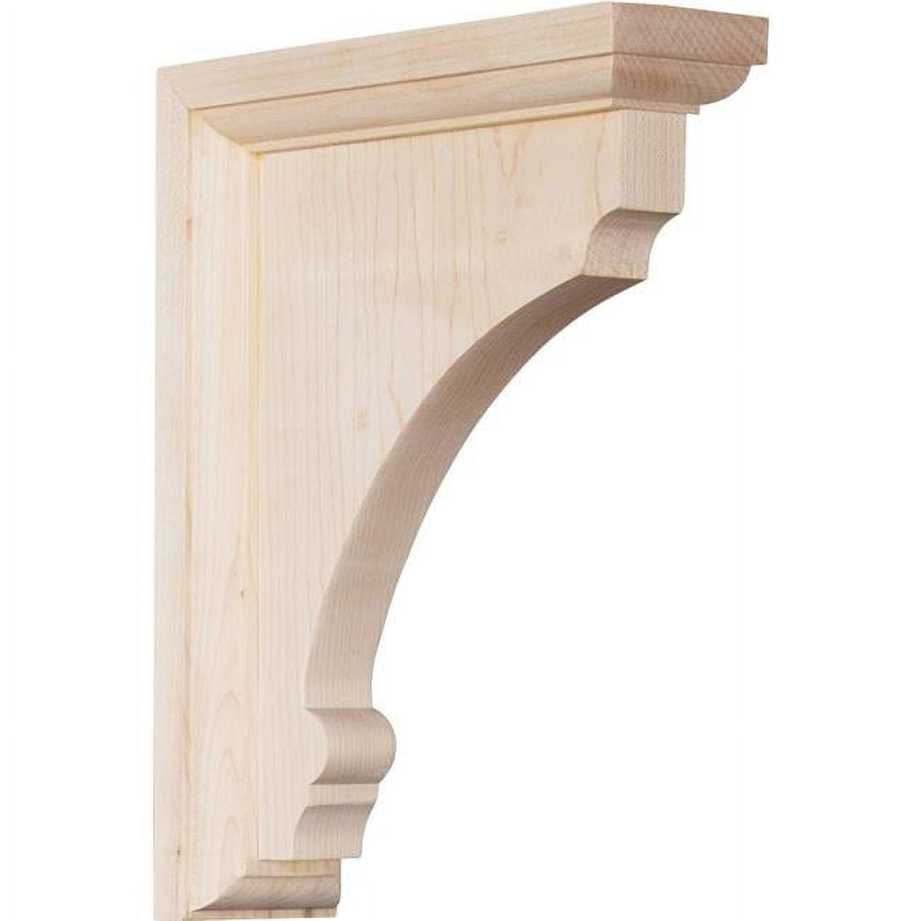 Alder Medium Thompson Hand-Carved Wood Corbel Bracket