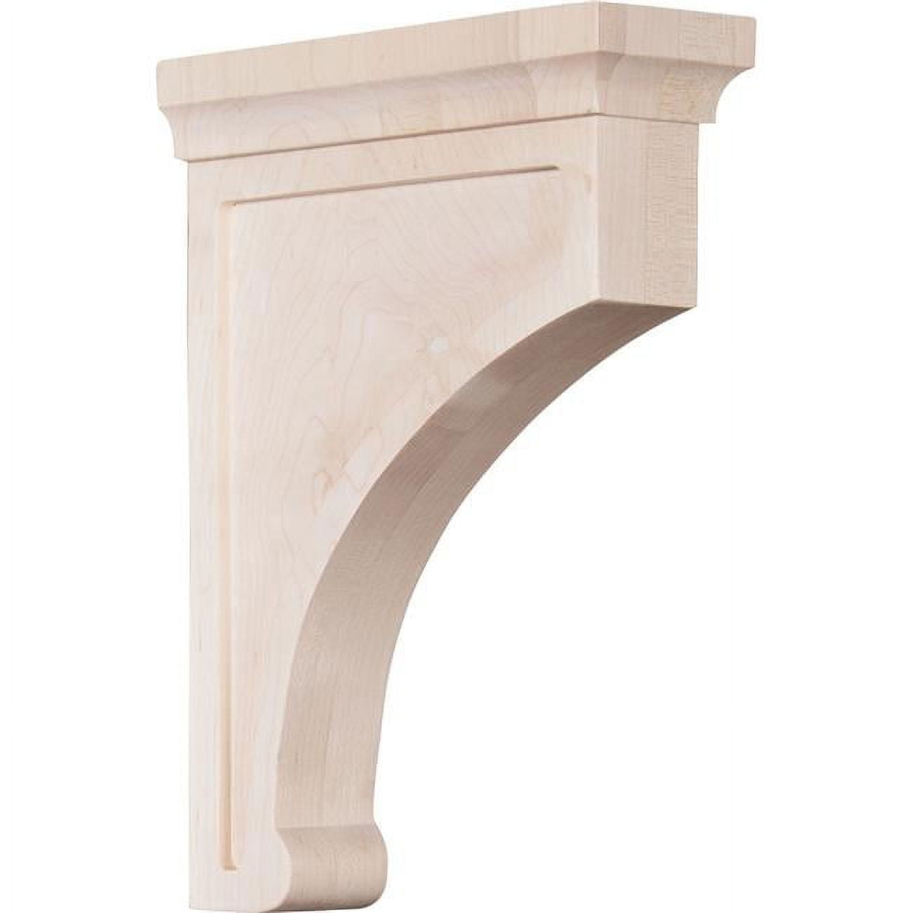 Large Rubberwood Gomez Corbel Bracket, 10" Height