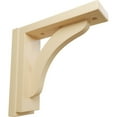 thumbnail image 1 of Ekena Millwork 2 1/2"W x 8 3/4"D x 8 1/4"H Reece Shelf Bracket, Maple (2-Pack), 1 of 4