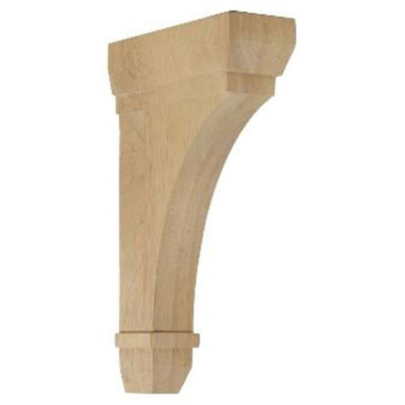 Red Oak 10" Hand-Carved Wood Corbel Bracket
