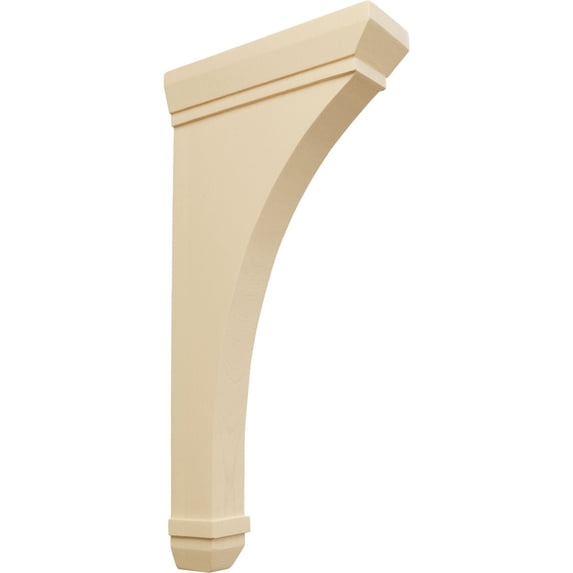 Ekena Millwork 2 1/4"W x 7"D x 14"H Stockport Bracket, Maple (2-Pack)
