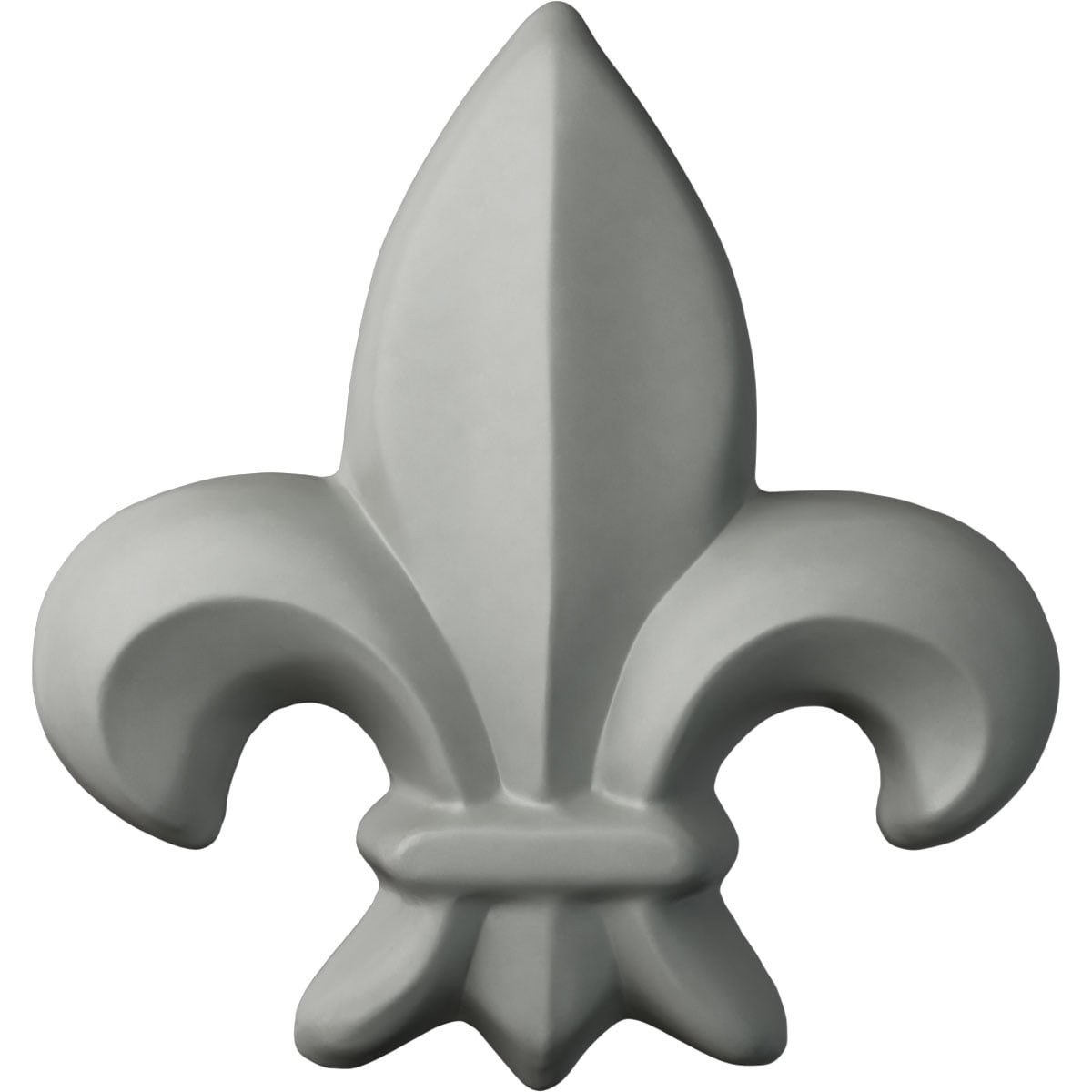 Swindon White Polyurethane Fleur de Lis Onlay Scroll