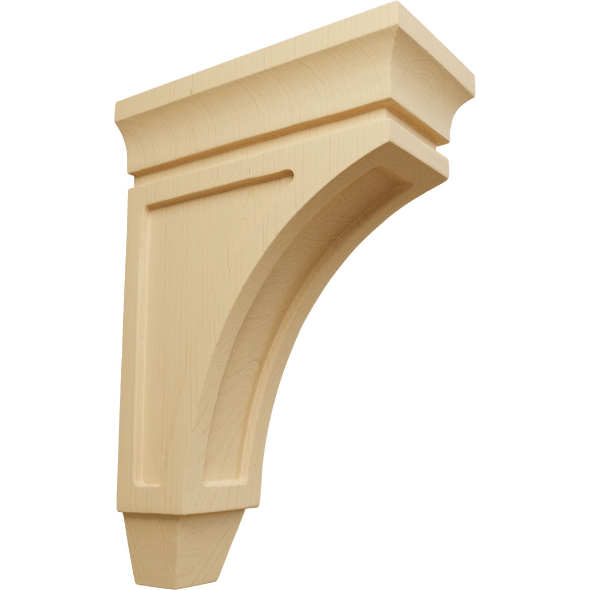 Alder Wood 8" Hand-Carved Corbel Bracket