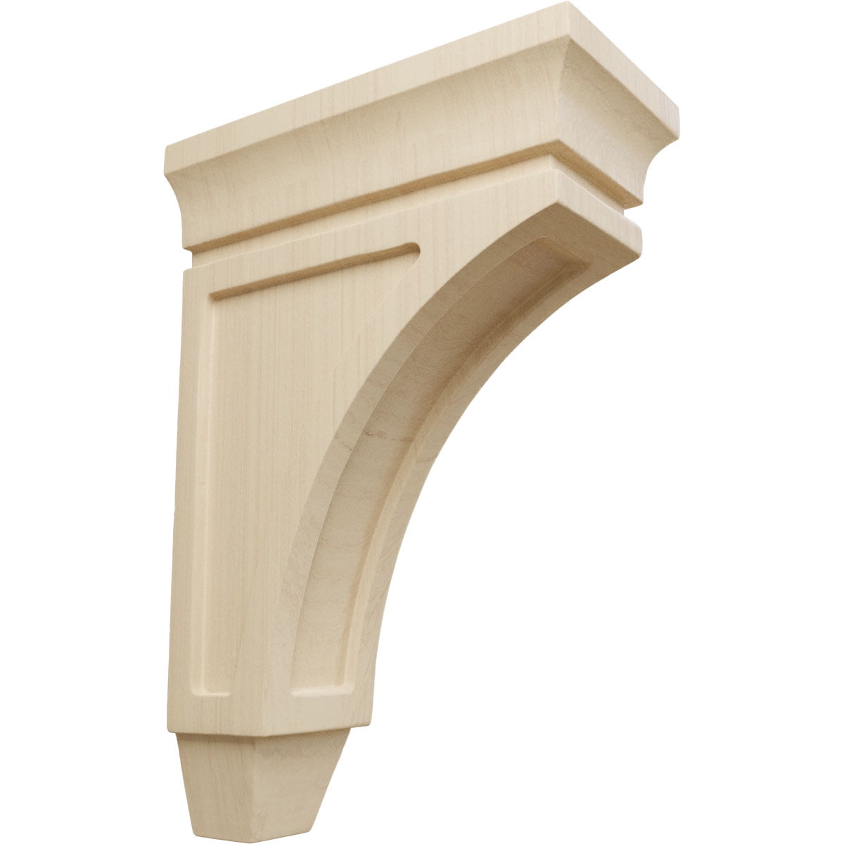 Mini Lucan Rubberwood Corbel 2.75"W x 5.5"D x 8"H
