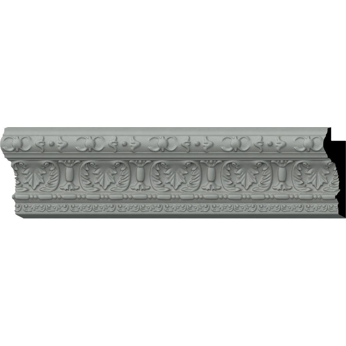 Ekena Millwork 2 5/8"H x 3/4"P x 94 1/2"L Piedmont Chair Rail (2-Pack)