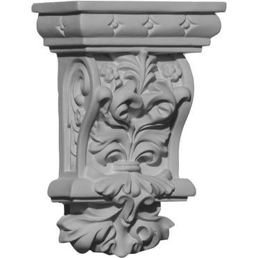 Ekena Millwork 2 7/8"W x 1 5/8"D x 4 3/8"H Valletta Corbel