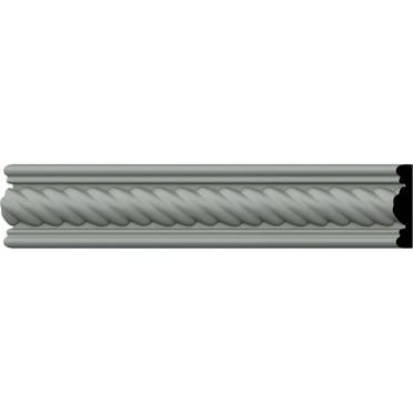 Ekena Millwork 2"H x 1/2"P x 94 1/2"L, (1/2" Repeat), Alexandria Rope Window & Door Casing