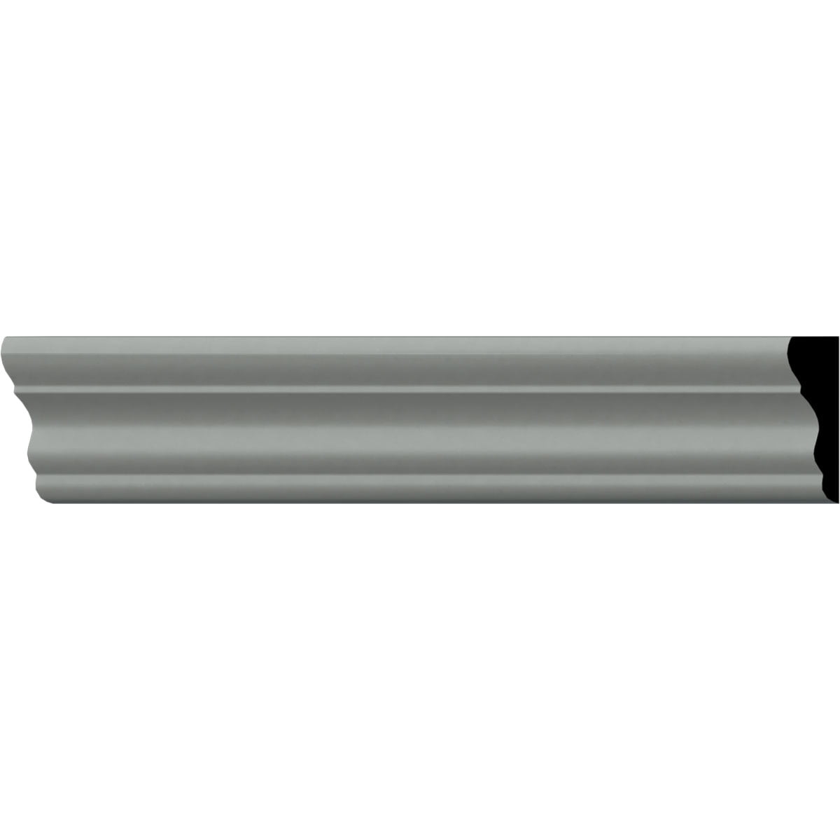 Claremont Gray Polyurethane Crown Moulding 2-Pack