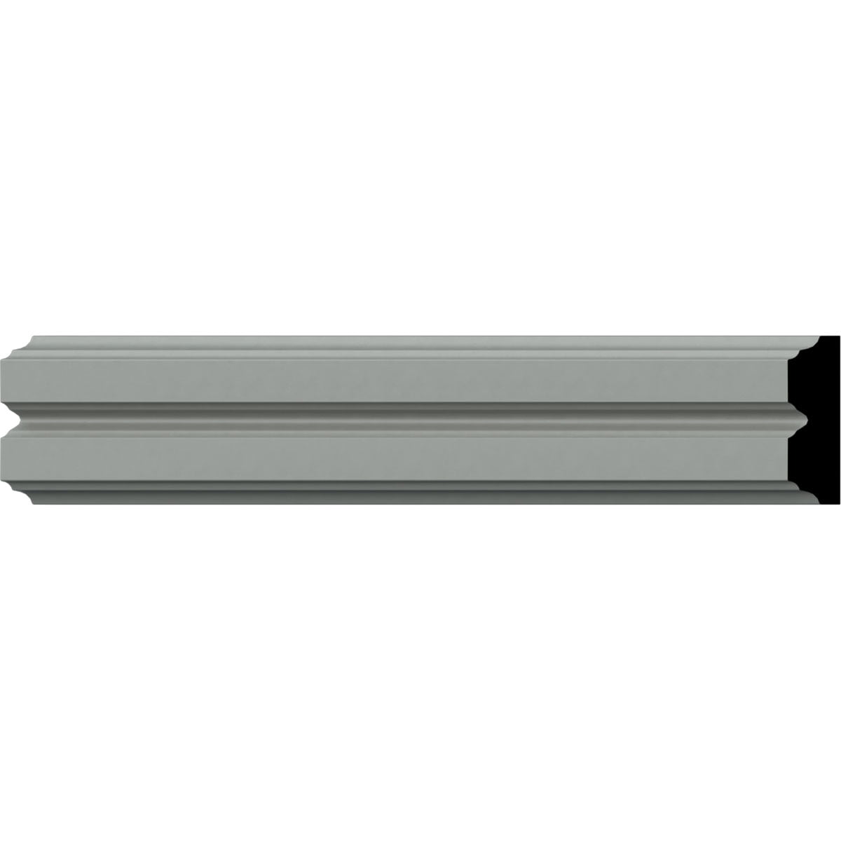 Hillsborough White Polyurethane Crown Chair Rail Moulding Set