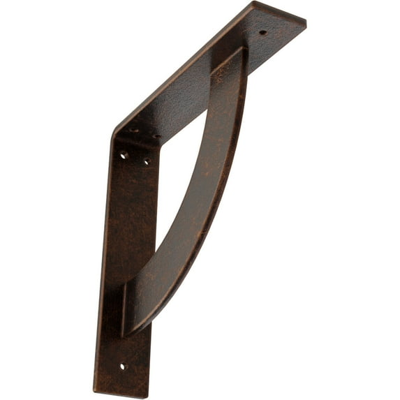 Ekena Millwork 2"W x 10"D x 10"H Bulwark Steel Bracket, Antiqued Copper