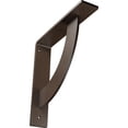 thumbnail image 1 of Ekena Millwork 2"W x 10"D x 10"H Bulwark Steel Bracket, Hammered Brown, 1 of 12