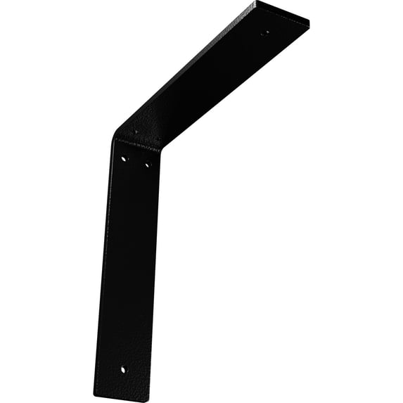 Ekena Millwork 2"W x 10"D x 10"H Hamilton Steel Bracket, Hammered Black