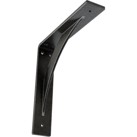 Ekena Millwork 2"W x 10"D x 10"H Legacy Steel Bracket, Antiqued Pewter