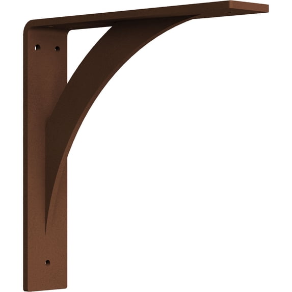 Ekena Millwork 2"W x 10"D x 10"H Legacy Steel Bracket, Hammered Copper