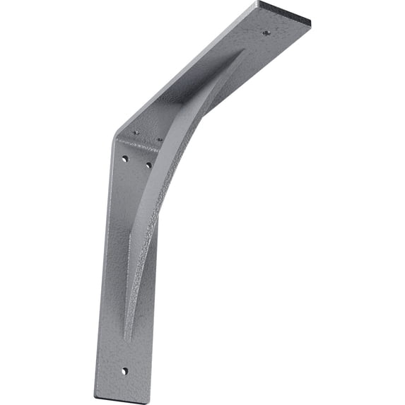 Ekena Millwork 2"W x 10"D x 10"H Legacy Steel Bracket, Hammered Light Blue
