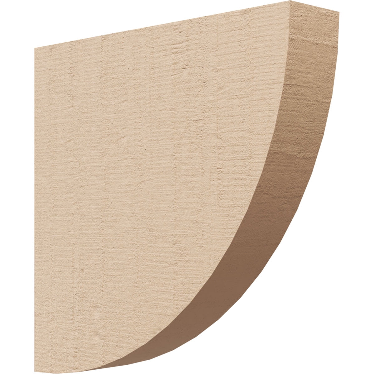 2"W x 10"D x 10"H Thin Durham Rough Cedar Woodgrain TimberThane Corbel, Primed Tan