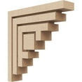 thumbnail image 1 of 2"W x 10"D x 10"H Thin Landon Rough Cedar Woodgrain TimberThane Corbel, Primed Tan, 1 of 6