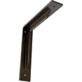 thumbnail image 1 of Ekena Millwork 2"W x 10"D x 10"H Stockport Steel Bracket, Antiqued Pale Gold, 1 of 12
