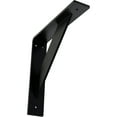 thumbnail image 1 of Ekena Millwork 2"W x 10"D x 10"H Traditional Steel Bracket, Powder Coated Black, 1 of 13