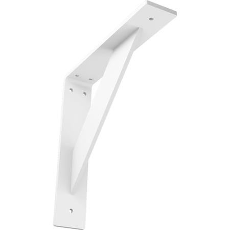 Ekena Millwork 2"W x 10"D x 10"H Traditional Steel Bracket, White Primer