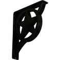 thumbnail image 1 of Ekena Millwork 2"W x 10"D x 12"H Austin Wrought Iron Bracket, (Triple center brace) (4-Pack), 1 of 5