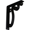 thumbnail image 1 of Ekena Millwork 2"W x 10"D x 12"H Avery Wrought Iron Bracket, (Triple center brace) (2-Pack), 1 of 5