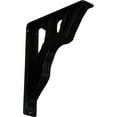 thumbnail image 1 of Ekena Millwork 2"W x 10"D x 12"H Damon Wrought Iron Bracket, (Triple center brace) (4-Pack), 1 of 7