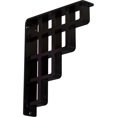 thumbnail image 1 of Ekena Millwork 2"W x 10"D x 12"H Diane Wrought Iron Bracket, (Triple center brace) (6-Pack), 1 of 4