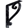thumbnail image 1 of Ekena Millwork 2"W x 10"D x 12"H Edwards Wrought Iron Bracket, (Triple center brace), Antiqued Pewter, 1 of 10