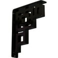 thumbnail image 1 of Ekena Millwork 2"W x 10"D x 12"H Eris Wrought Iron Bracket, (Triple center brace) (6-Pack), 1 of 4