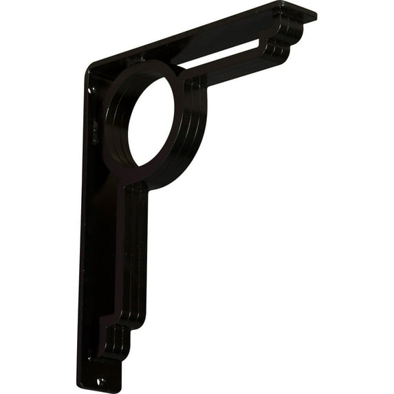 Ekena Millwork 2"W x 10"D x 12"H Maria Wrought Iron Bracket, (Triple center brace) (6-Pack)