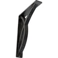 thumbnail image 1 of Ekena Millwork 2"W x 10"D x 12"H Miller Wrought Iron Bracket, (Triple center brace), Antiqued Silver, 1 of 9