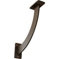 thumbnail image 1 of Ekena Millwork 2"W x 11"D x 11"H Bradford Steel Bracket, Hammered Brown, 1 of 11