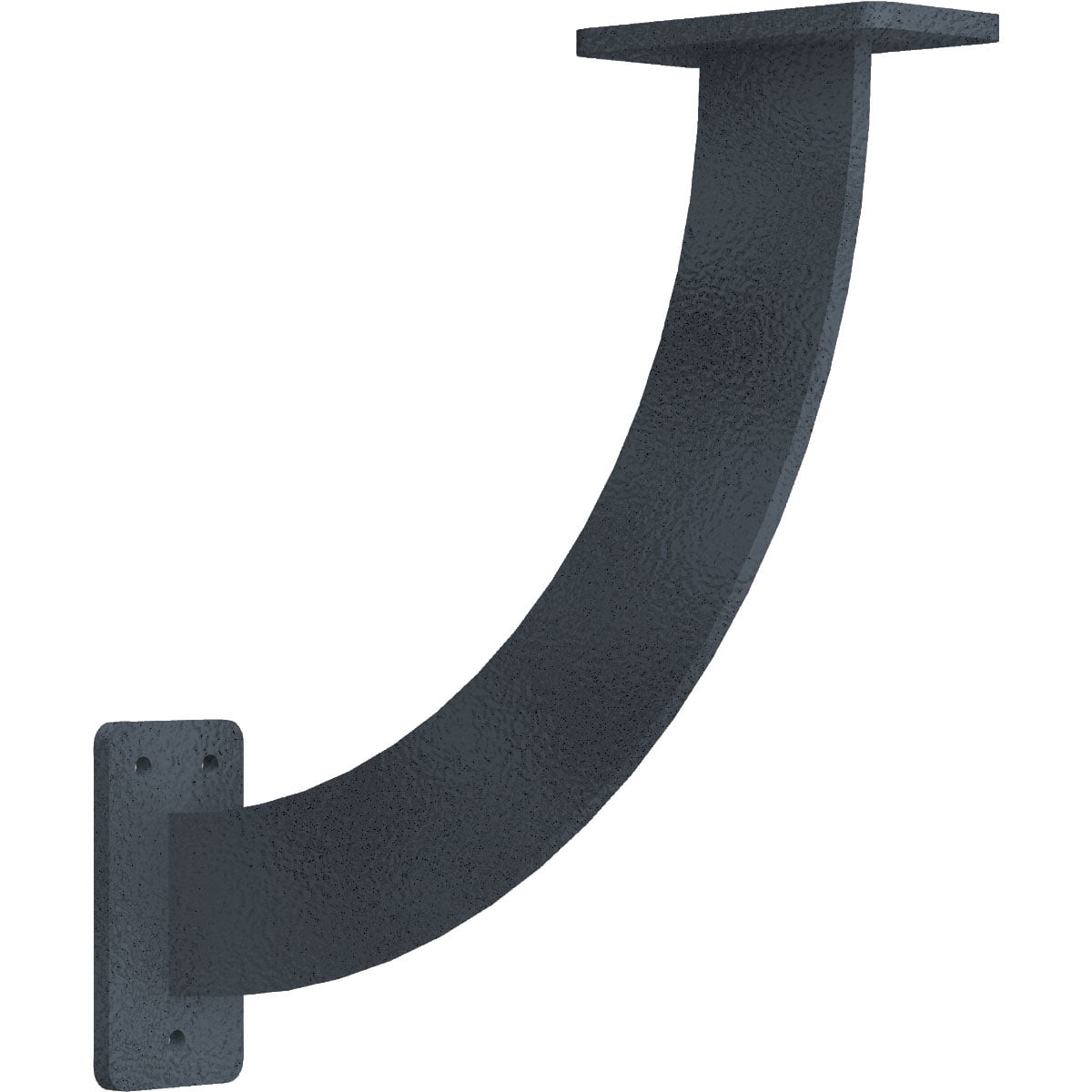 Ekena Millwork 2"W x 11"D x 11"H Bradford Steel Bracket, Hammered Gray
