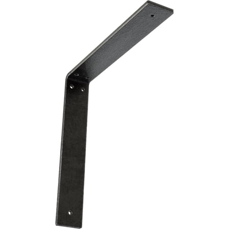 Ekena Millwork 2"W x 12"D x 12"H Hamilton Steel Bracket, Antiqued Pewter